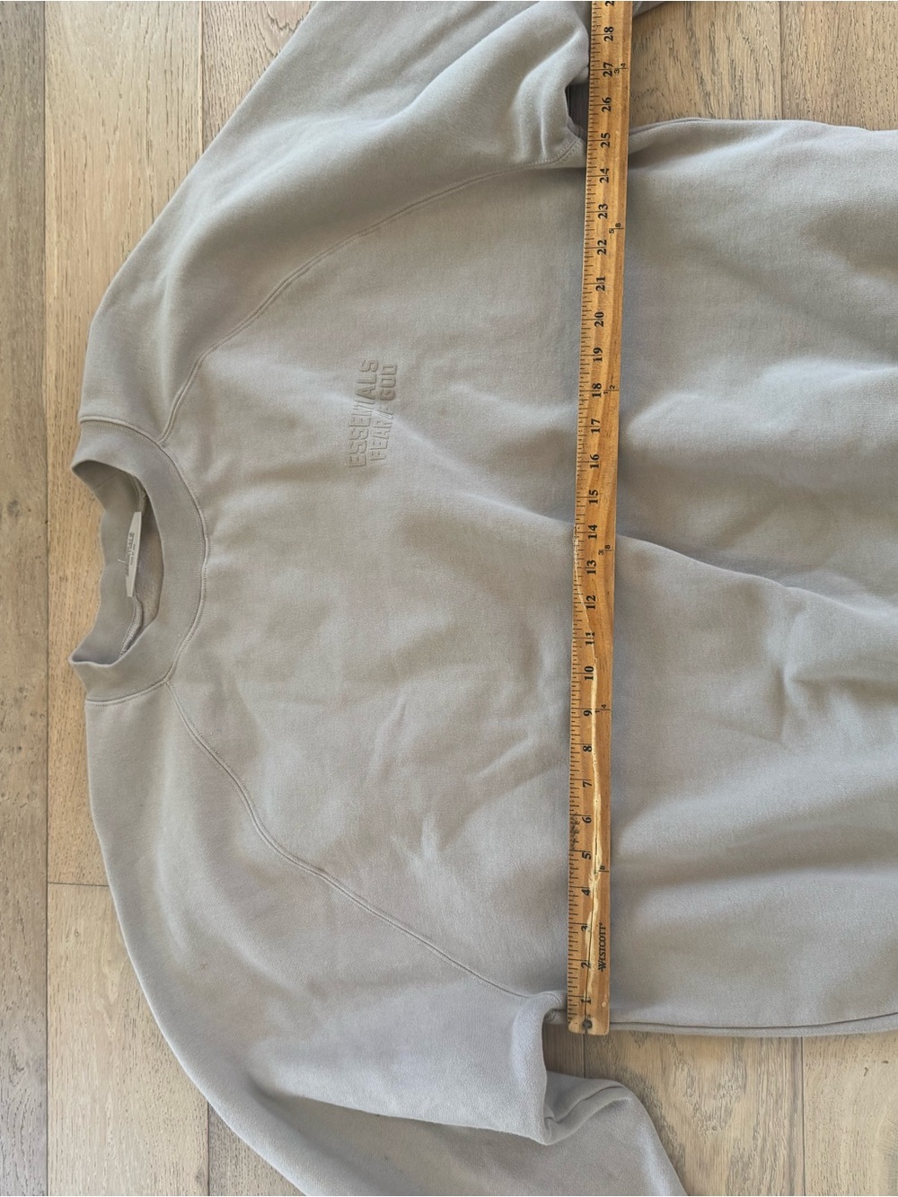 Fear of God Essentials Crewneck Sweatshirt - Taupe/Tan - Size XXL - Authentic - Picture 6 of 7